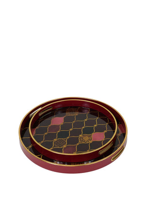Mindy Brownes Set of 2 Haralson Trays, Red