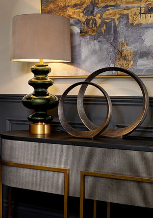 Mindy Brownes Vanity Lamp, Green and Taupe