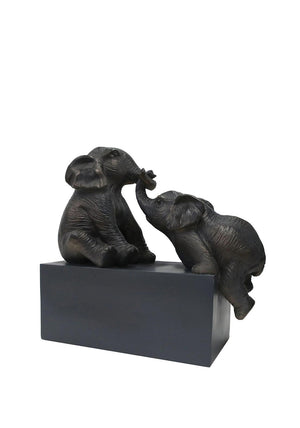 Mindy Brownes A Helping Hand Elephant Ornament, Grey