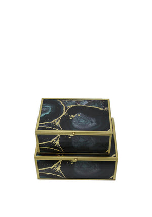 Mindy Brownes Accessory Boxes Set of 2, Midnight Glory
