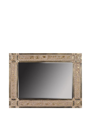 Mindy Brownes Christoph Embossed Rectangular Mirror, Gold