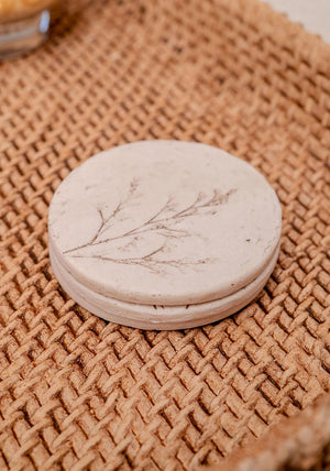 Mindy Brownes Meadow Set of 4 Coasters, Cream