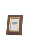Mindy Brownes Sutera 4x6” Photo Frame, Brown