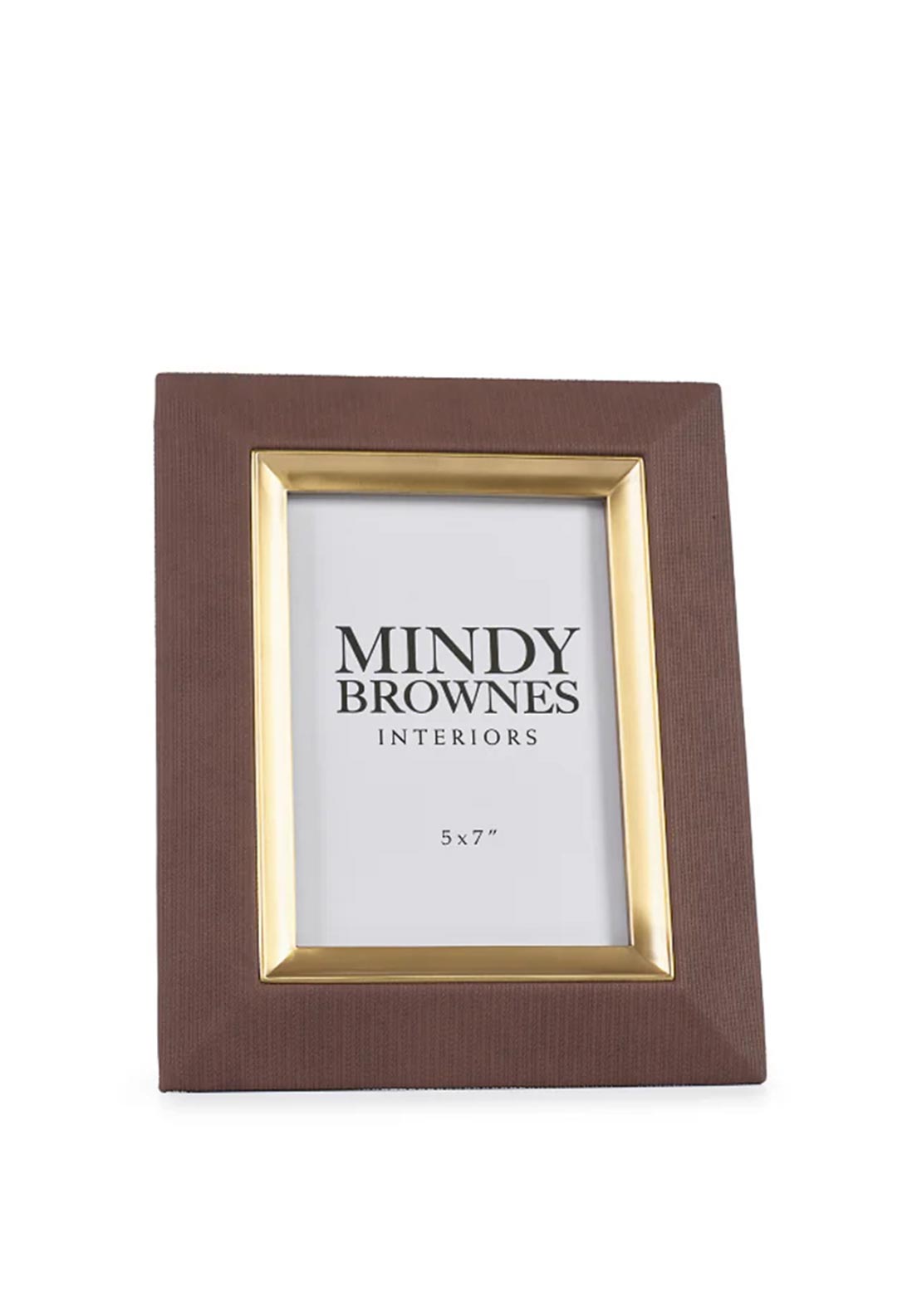 Mindy Brownes Sutera 5x7” Photo Frame, Brown - McElhinneys