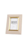 Mindy Brownes Sutera 4x6” Photo Frame, Cream