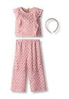 Ebita Mini Girl Lace 3 Piece Set, Pink