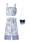 Ebita Mini Girl Floral 3 Piece Set, Blue