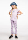 Ebita Mini Girl Unicorn Top Legging Headband Set, Lilac