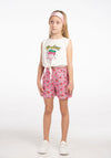 Ebita Mini Girl Strawberry 3 Piece Short Set, Pink