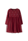 Name It Mini Girl Fri Long Sleeve Dress, Red