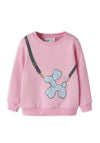 Name It Mini Girl Neome Long Sleeve Sweater, Pink