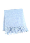 Miss Sparrow Sara Fringed Scarf, Sky Blue