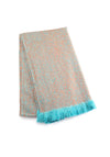 Miss Sparrow Luna Two Tone Scarf, Orange and Turquoise
