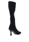 MISS ELASTIC High Heel Knee Length Sock Boot, Black