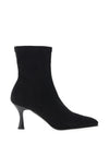 MISS ELASTIC High Heel Ankle Sock Boot, Black