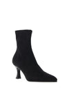 MISS ELASTIC High Heel Ankle Sock Boot, Black