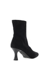 MISS ELASTIC High Heel Ankle Sock Boot, Black
