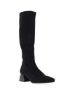 MISS ELASTIC Knee High Sock Boot, Black