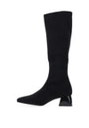 MISS ELASTIC Knee High Sock Boot, Black