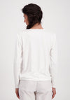 Monari Drawstring Hem Tunic Style Top, White