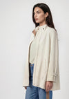 Monari Wool-blend High Neck Jacket, Cream