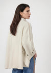 Monari Wool-blend High Neck Jacket, Cream