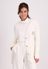 Monari Embellished Pocket Knit Cardigan, Off White