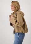 Monari Oversized Boxy Hooded Jacket, Tan