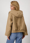 Monari Oversized Boxy Hooded Jacket, Tan