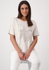 Monari Dream Embellished T Shirt, Beige