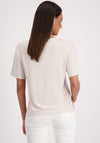 Monari Dream Embellished T Shirt, Beige