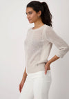 Monari Embellished Knit Jumper, Beige