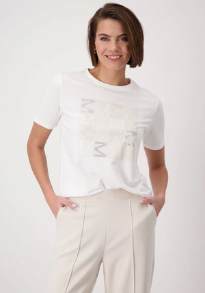 Monari Embellished T Shirt, White