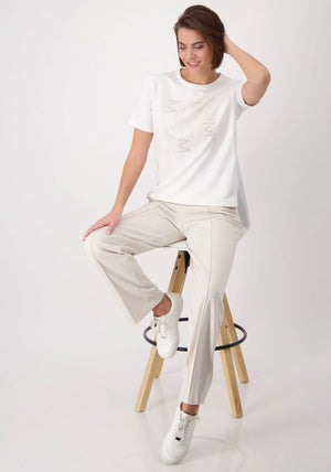 Monari Embellished T Shirt, White
