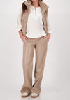 Monari Faux Fur Buttoned Gilet, Brown