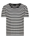 Monari Striped T Shirt, Black and White