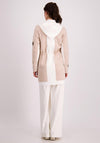 Monari Colour Block Hooded Cardigan, Beige