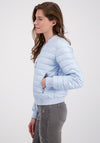 Monari Stand Up Collar Quilted Jacket, Light Blue
