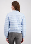 Monari Stand Up Collar Quilted Jacket, Light Blue