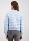 Monari Stand Up Collar Quilted Jacket, Light Blue