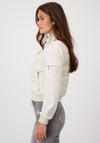 Monari Quilted Body Short Jacket, White