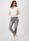 Monari Quilted Body Short Jacket, White