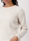 Monari Summer Chenille Knitted Jumper, Light Beige