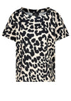 Monari Leopard Print T Shirt, Black Multi