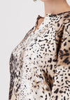 Monari Leopard Print Sweatshirt, Beige Multi