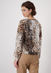 Monari Leopard Print Sweatshirt, Beige Multi