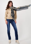 Monari Animal Print Scarf, Black