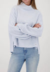 Monari Knit Jumper With Side Slits, Blue