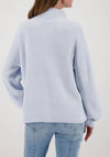 Monari Knit Jumper With Side Slits, Blue