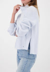 Monari Knit Jumper With Side Slits, Blue